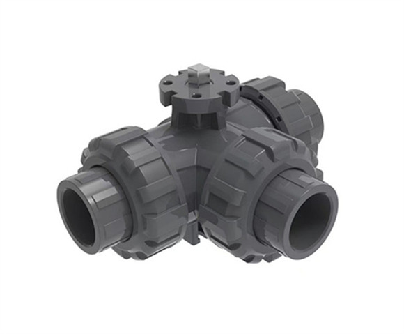 3 Way Ball Valve with ISO Pad