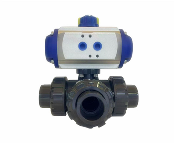Pneumatic Three Way Ball Valve